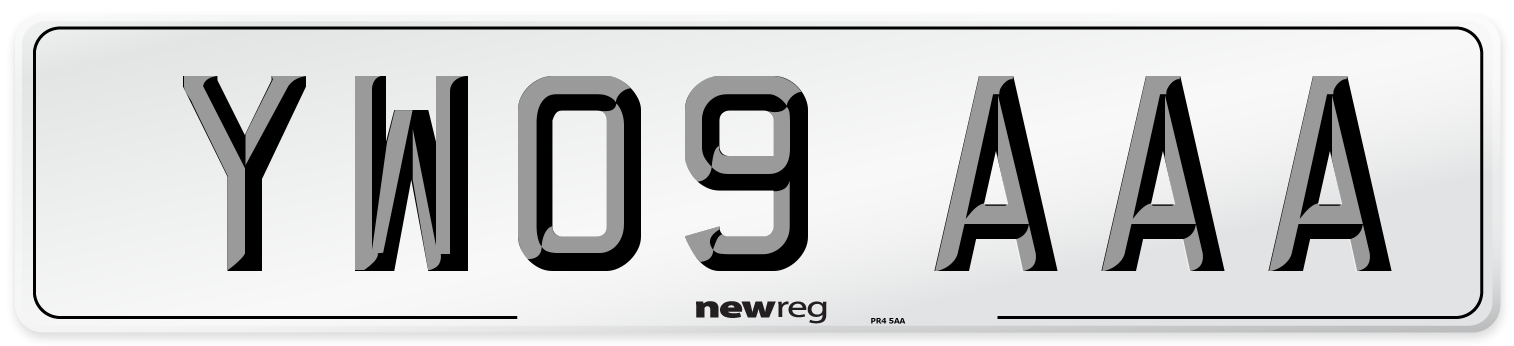 YW09 AAA Number Plate from New Reg